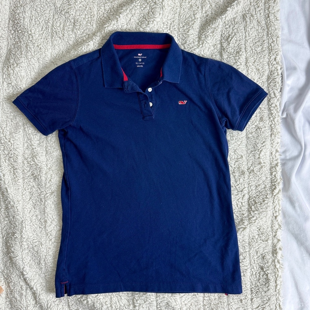 Vineyard Vines (for Target) Boys Polo shirt from Navy size 14-16 Collar